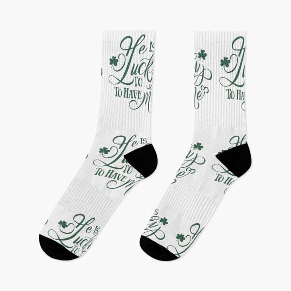 Item preview, He is So Lucky to have Me, Funny Cute St Patricks Day Tee, Cool Gift,  I Am So Lucky I Have Patience, Funny Couples Shirt designed and sold by YouSsefHN05.