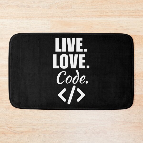 Item preview, Live, love, code. Funny coding job lover quote or saying for coding enthusiast or fan designed and sold by NBSStore.