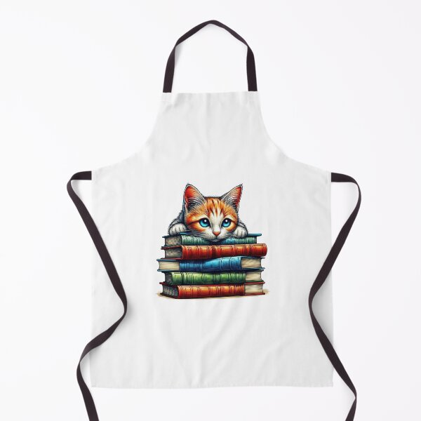 Item preview, Smart kitten studying on books designed and sold by Artquinox.