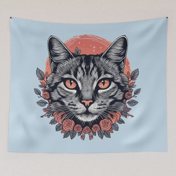 Item preview, Feline Floral designed and sold by TaruHonu.