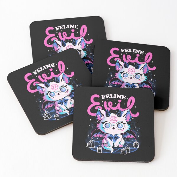 Item preview, Feline Evil - Cute Dark Funny Evil Cat Gift designed and sold by EduEly.