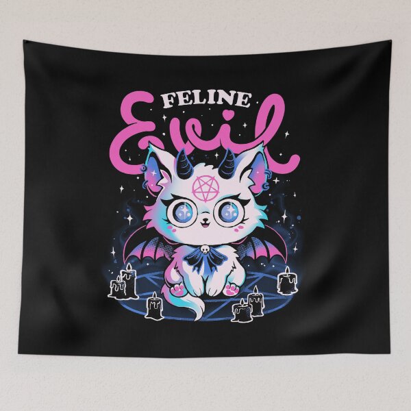 Item preview, Feline Evil - Cute Dark Funny Evil Cat Gift designed and sold by EduEly.