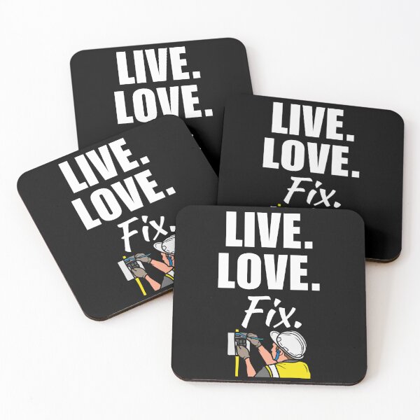 Item preview, Live, love, fix. Funny electrician husband quote or saying for electrician employee designed and sold by NBSStore.