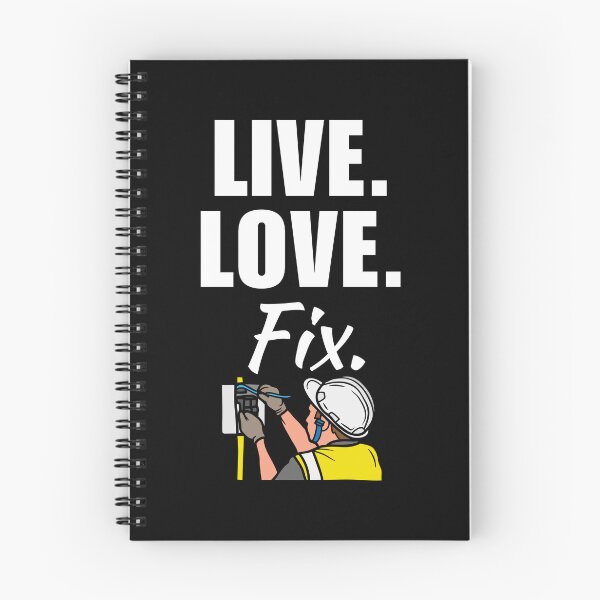 Item preview, Live, love, fix. Funny electrician husband quote or saying for electrician employee designed and sold by NBSStore.