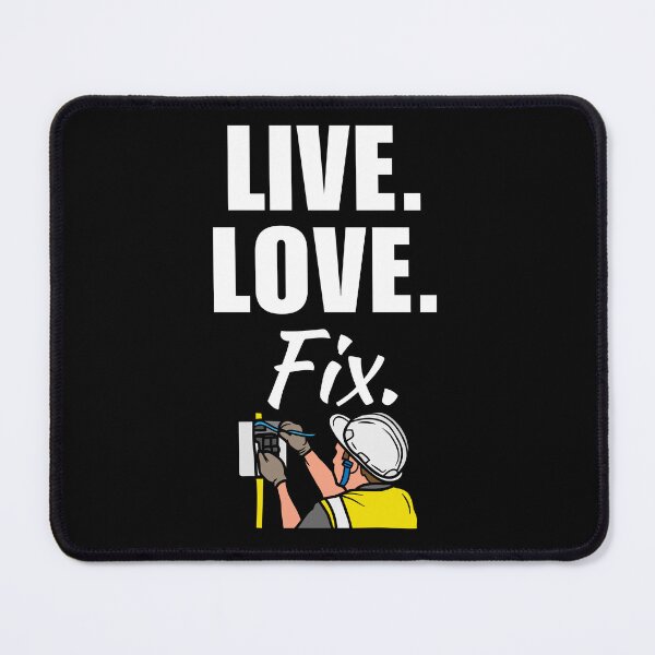 Item preview, Live, love, fix. Funny electrician husband quote or saying for electrician employee designed and sold by NBSStore.