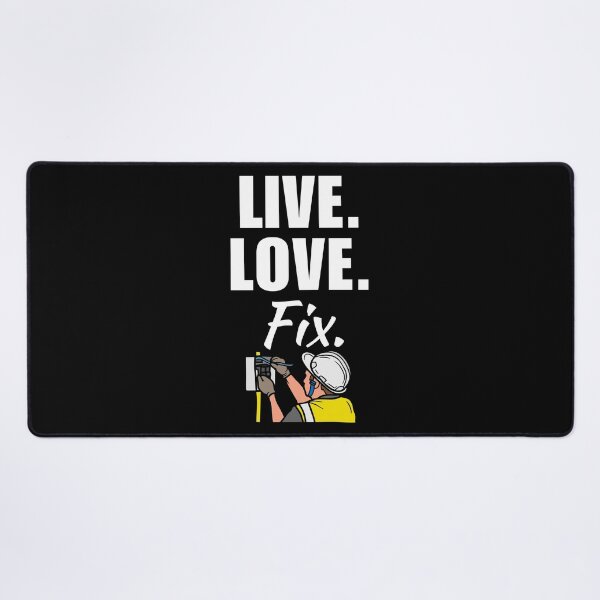 Item preview, Live, love, fix. Funny electrician husband quote or saying for electrician employee designed and sold by NBSStore.