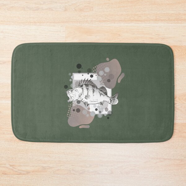 Item preview, Perch predatory fish fishing motif designed and sold by Ecmoprints.