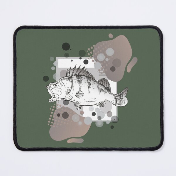 Item preview, Perch predatory fish fishing motif designed and sold by Ecmoprints.