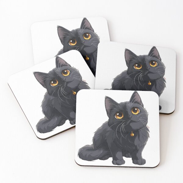 Item preview, Cute black cat designed and sold by vialgames.