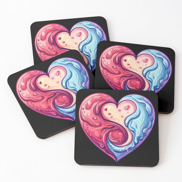 Item preview, Cool heart on patches Sticker designed and sold by S-ZYBI.