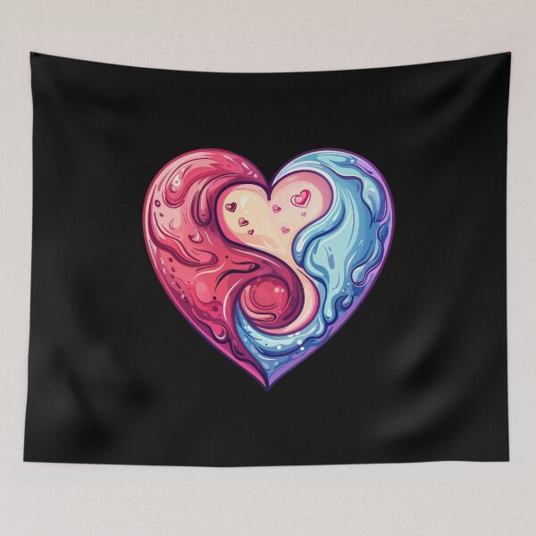 Item preview, Cool heart on patches Sticker designed and sold by S-ZYBI.