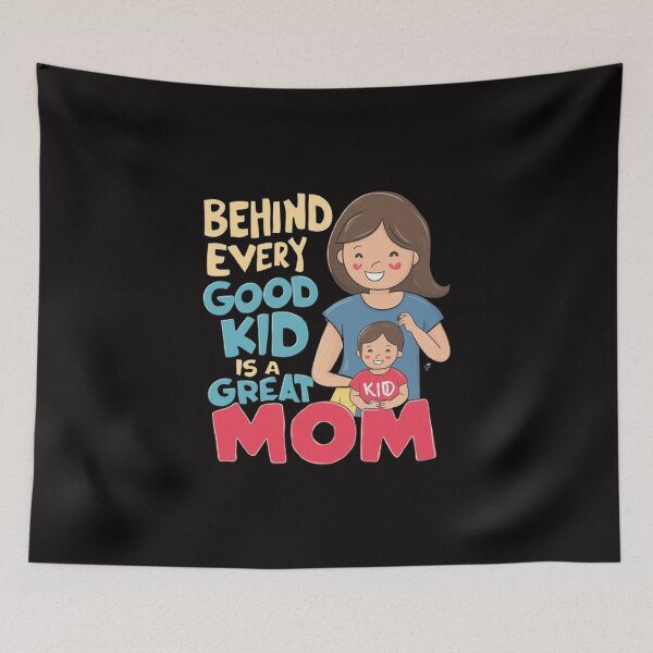 Item preview,    Behind Every Good Kid Is A Great Mom ,Supermom vibes ,gift idea  designed and sold by masteryStore.