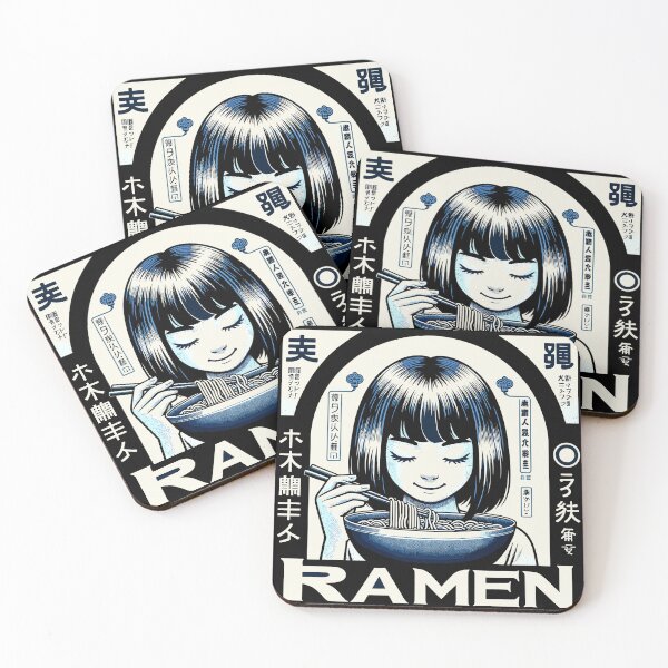 Item preview,  Authentic girl eating japanese Noodle  Ramen Delight-Classic Ramen Reverie designed and sold by toobel.