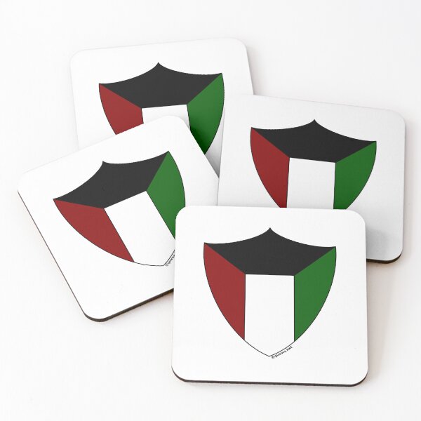 Item preview, Kuwait Flag Shield designed and sold by Guwwa from Kuwait.