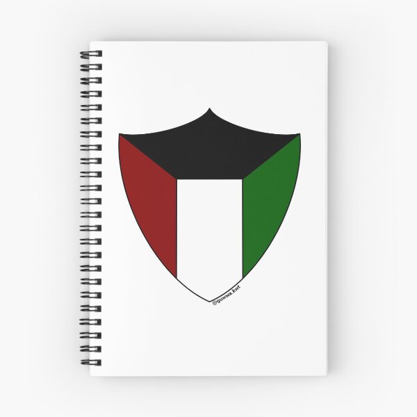 Item preview, Kuwait Flag Shield designed and sold by Guwwa from Kuwait.