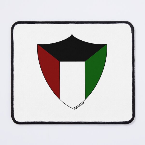 Item preview, Kuwait Flag Shield designed and sold by Guwwa from Kuwait.