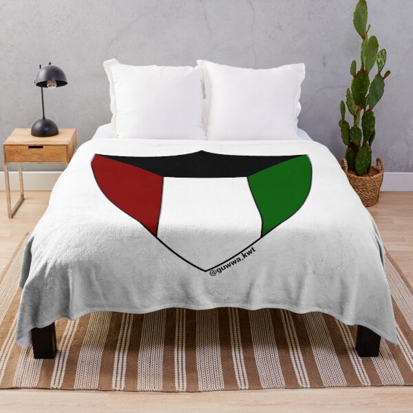 Item preview, Kuwait Flag Shield designed and sold by Guwwa from Kuwait.