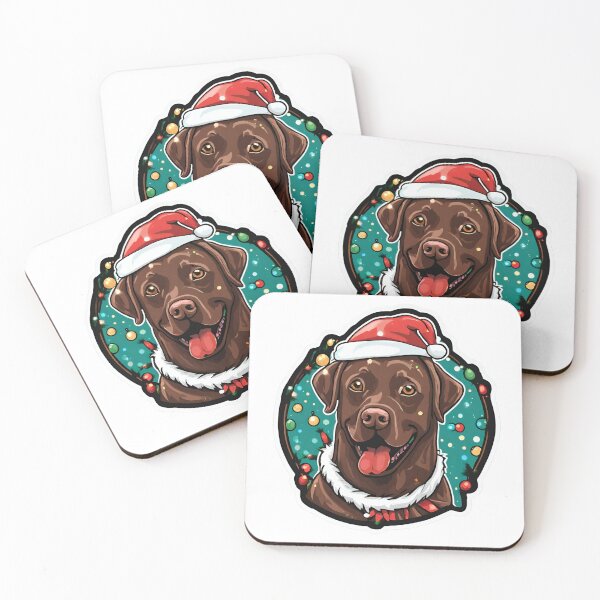 Item preview, Christmas Chocolate Labrador  designed and sold by ColourCove .