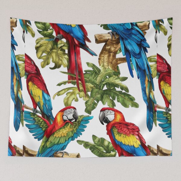 Item preview, Macaw squad parrot birds designed and sold by DunuStore.