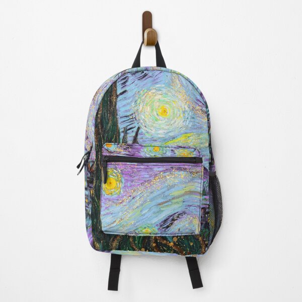 Item preview, The Starry Night vintage illustration, remix from original painting by Vincent Van Gogh designed and sold by Suzana Djordjevic.