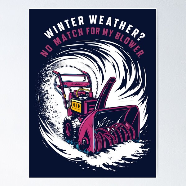 Item preview, Winter Warrior's Snow Blower Triumph Art designed and sold by VoyteksDesigns.