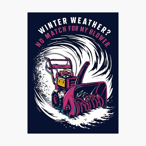 Item preview, Winter Warrior's Snow Blower Triumph Art designed and sold by VoyteksDesigns.