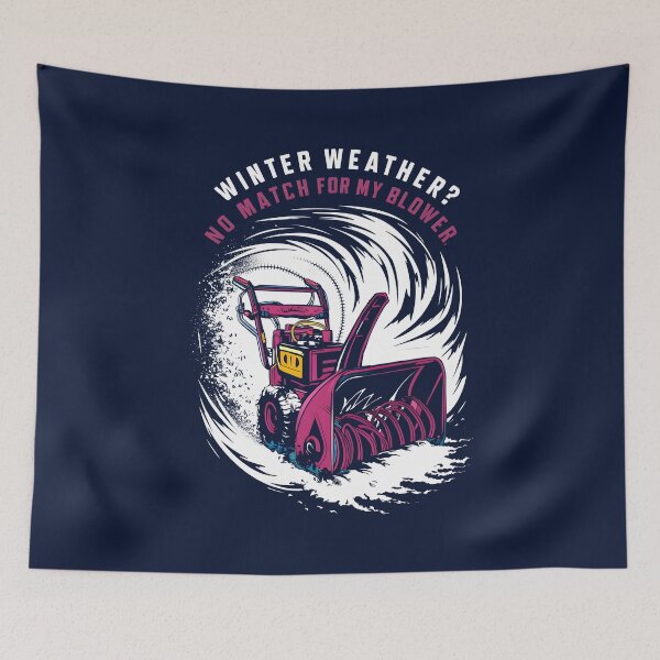 Item preview, Winter Warrior's Snow Blower Triumph Art designed and sold by VoyteksDesigns.