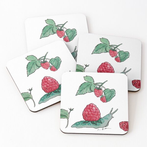 Item preview, Raspberry snail designed and sold by mimberart.
