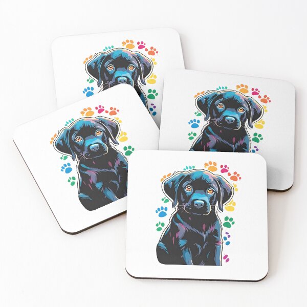 Item preview, Black Lab paw prints  designed and sold by ColourCove .