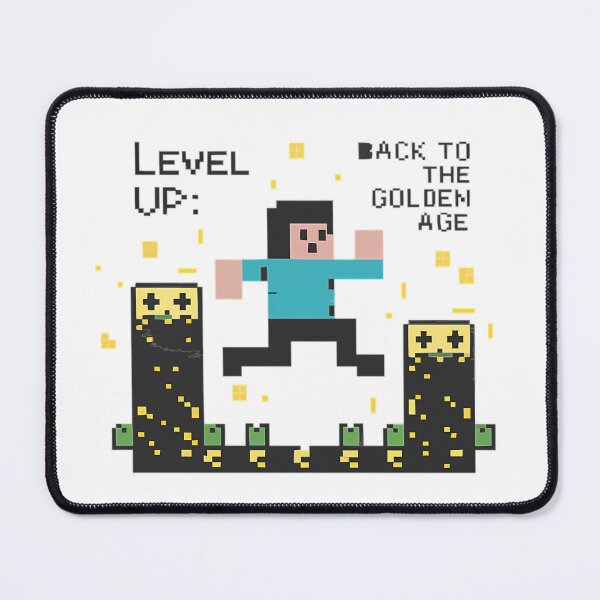 Item preview, Level Up: Back to the Golden Age (Pixel Art Illustration) designed and sold by teesly15.