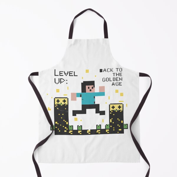 Item preview, Level Up: Back to the Golden Age (Pixel Art Illustration) designed and sold by teesly15.