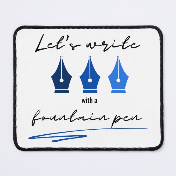 Item preview, Let's write with fountain pen (three nibs) - gifts for writers and calligraphers designed and sold by alczar.