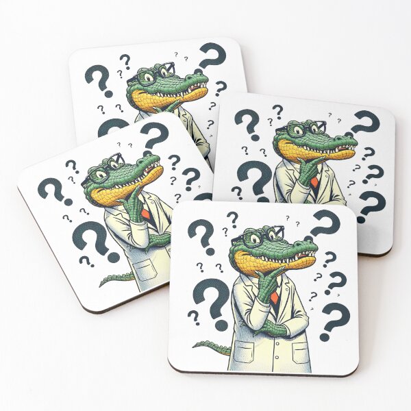 Item preview, Scientific Scales: A Crocodile Delves into the World of Science designed and sold by artwaves.