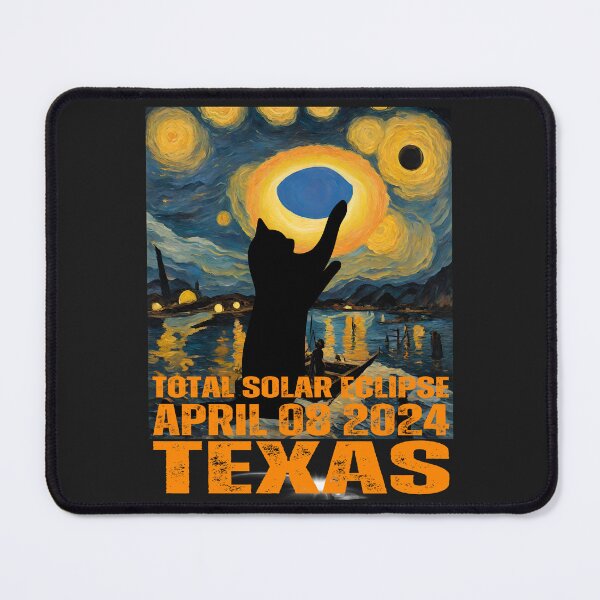 Item preview, Texas total solar eclipse ,04 08 2024 and my cat designed and sold by erozzz.