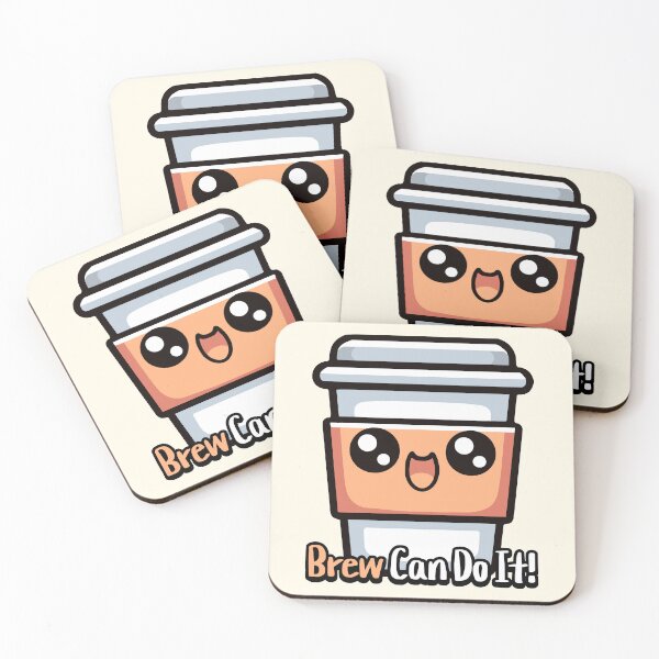 Item preview, Brew Can Do It! Cute Coffee Pun designed and sold by PMCreative.
