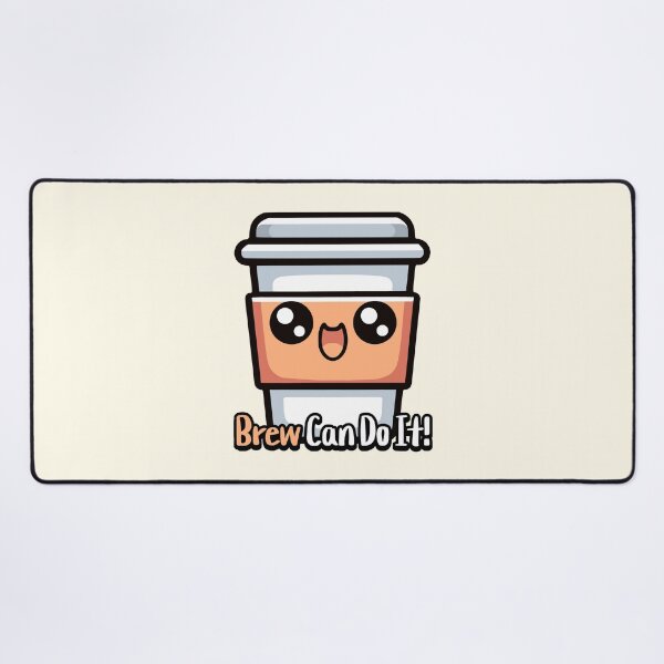 Item preview, Brew Can Do It! Cute Coffee Pun designed and sold by PMCreative.
