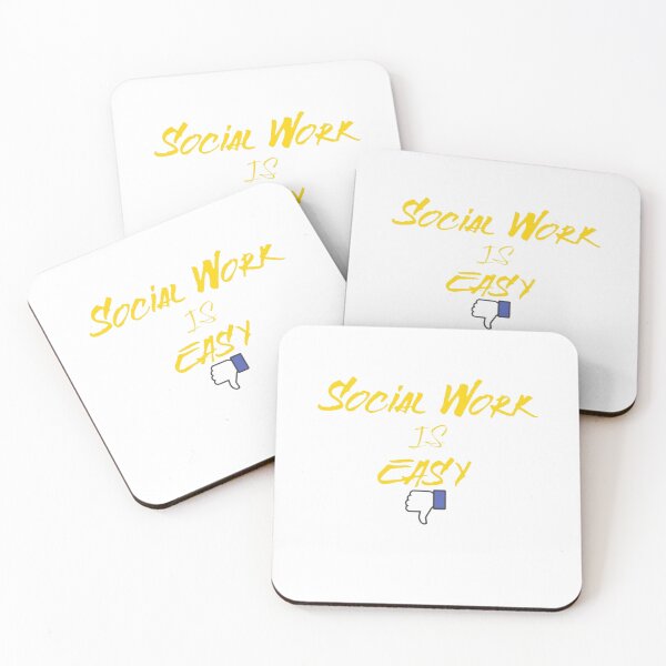Item preview, Social Work Is Easy, Thumbs Down designed and sold by KoumlisArt.