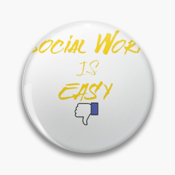Item preview, Social Work Is Easy, Thumbs Down designed and sold by KoumlisArt.