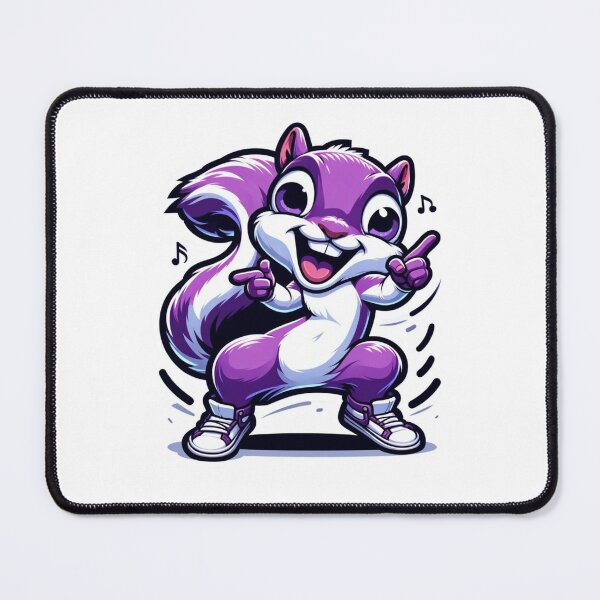 Item preview, Dancing purple squirrel says "Sourcing is fun!" designed and sold by sourcecon.