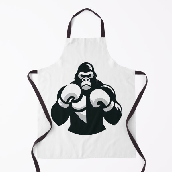 Artikelvorschau, Boxing Gorilla Minimalistic style, Black and White entworfen und verkauft von Martial-Art-23.