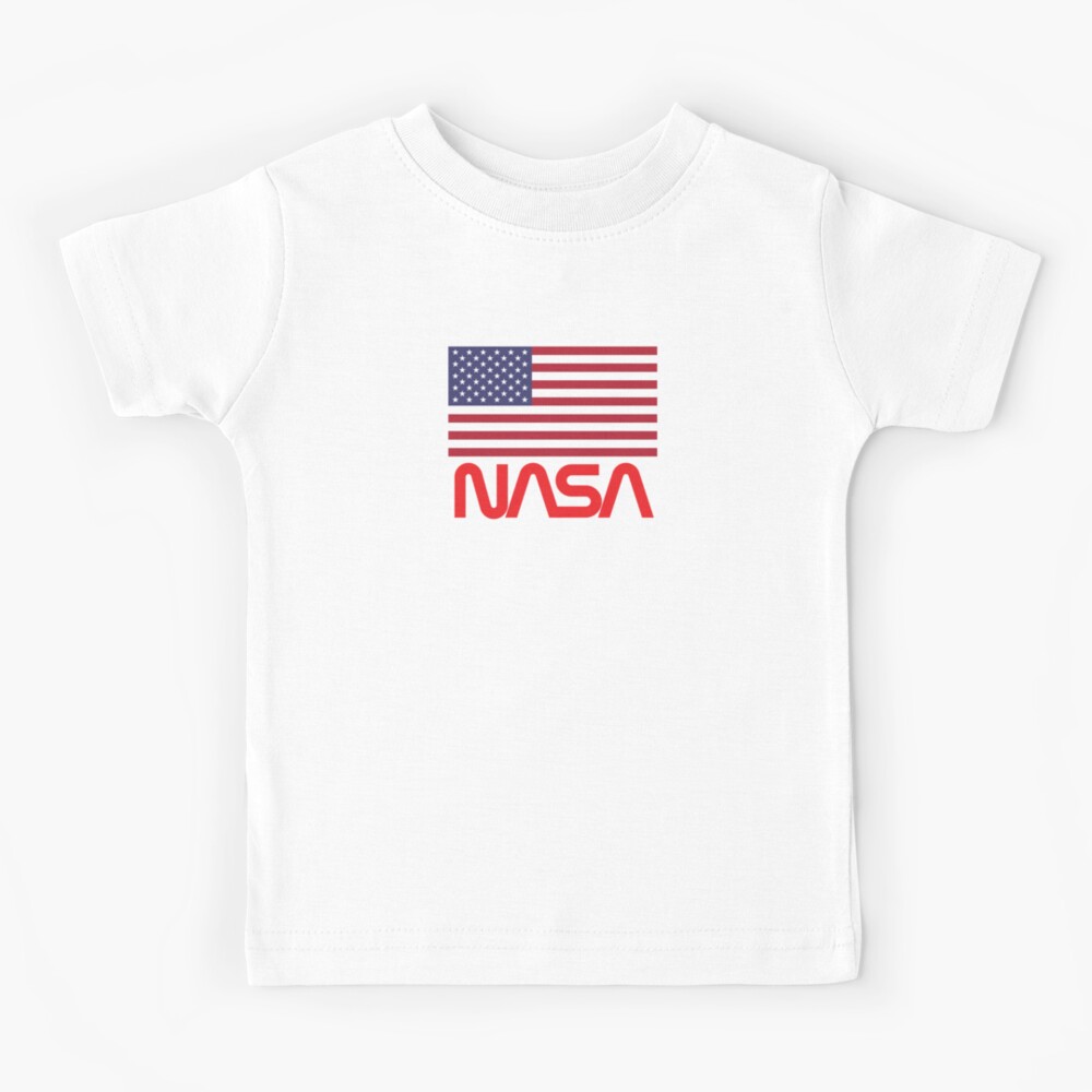 NASA Retro Logo Shirt Redbubble Sale | Kids Design for Retro CarterCooper Flag T-Shirt Tee Shirt by American 