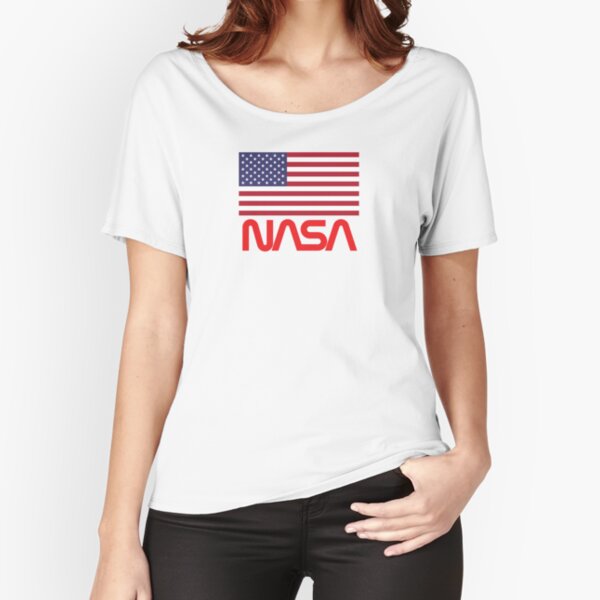 for Retro by Retro Redbubble American | Flag Logo Card NASA Design Shirt Greeting Tee Shirt CarterCooper Sale \