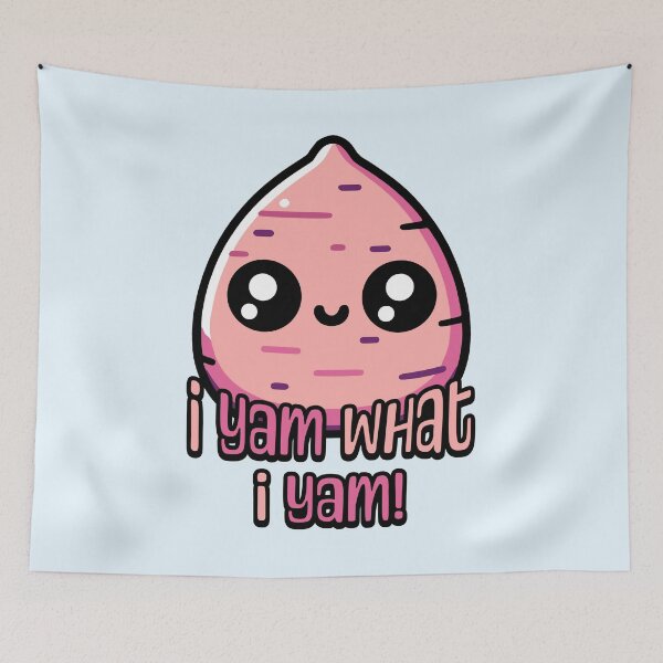 Item preview, I Yam What I Yam! Cute Yam Pun designed and sold by PMCreative.