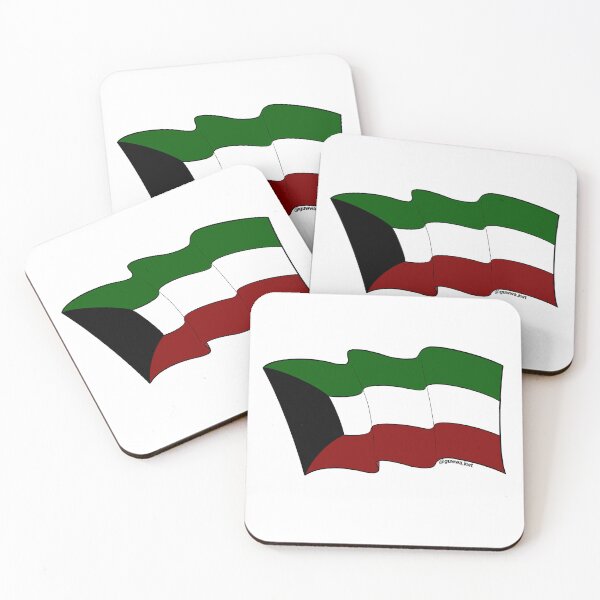 Item preview, Kuwait Flag waving designed and sold by Guwwa from Kuwait.