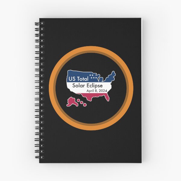Item preview, US Total Solar Eclipse April 8, 2024 in America Map designed and sold by Cosmos-as-Art.