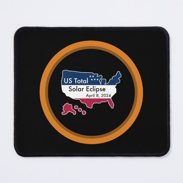 Item preview, US Total Solar Eclipse April 8, 2024 in America Map designed and sold by Cosmos-as-Art.