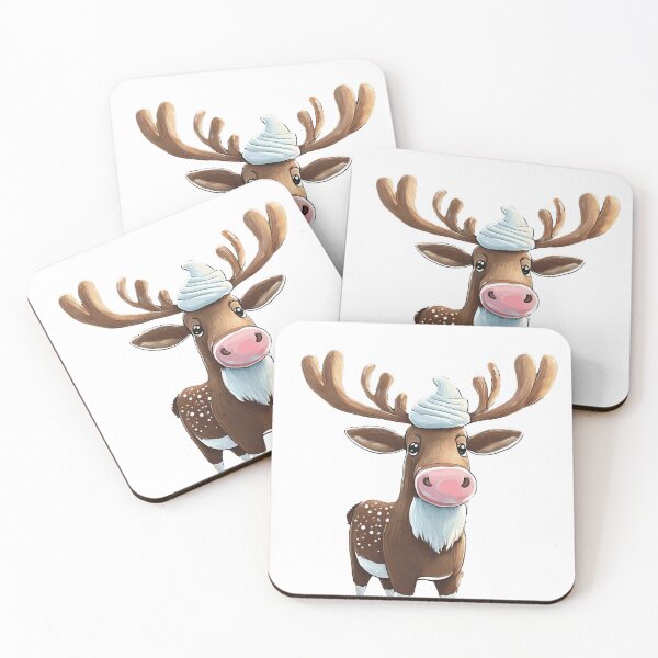 Item preview, Snowy Cutie Moose  designed and sold by omerfdln34.
