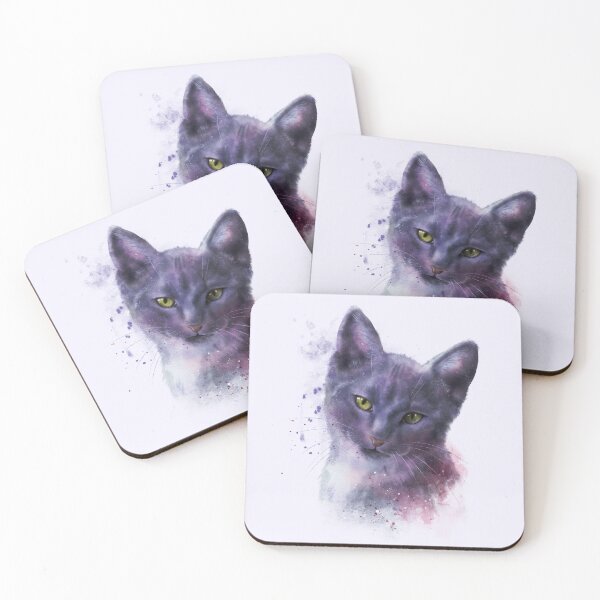 Item preview, Grace Gray Cat Portrait designed and sold by namibear.