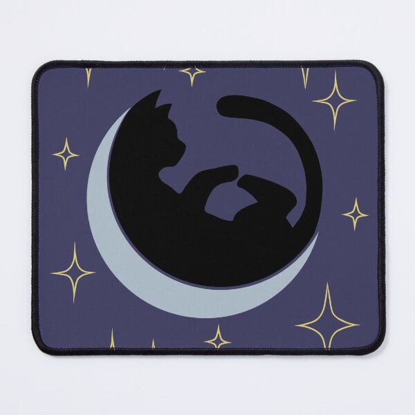Item preview, Cat on The Moon, Minimalist Design designed and sold by NaneartMagical.