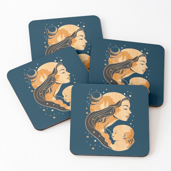 Item preview, "Embracing Love: A Radiant Tribute to Motherhood at Sunset" designed and sold by ُEldalal-Design.